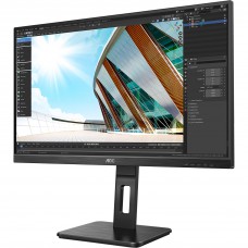 TFT 27` AOC Q27P2Q, IPS, QHD, VGA, HDMI, DP, USB 3.2, Pivot, колонки, чорний