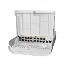 Коммутатор MikroTik CRS318-16P-2S+OUT outdoor (1x16GE PoE, 2x10G SFP+, 1хConsole, NO PSU, max PoE 30