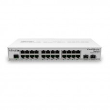 Комутатор Mikrotik CRS326-24G-2S+IN, 24xGb LAN, 2xSFP+cages, RouterOS L5 or SwitchOS (dualboot), des