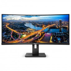 TFT 34` Philips 345B1C, VA, 3440x1440 WQHD, вигнутий, DP, HDMIx2, USB хаб, Pivot, колонки, чорний