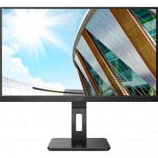 TFT 27` AOC U27P2CA, IPS 4K UHD, 4ms, HDMIx2, DP, USB hub, USB-C, HAS, Pivot, колонки, чорний