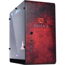 Корпус QUBE EAGLE Aluminum Black Printed Dota 2 red (QBX3M_WBNU3PD2R)