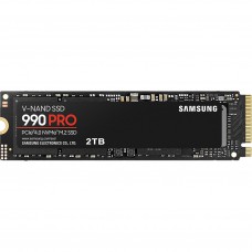 SSD диск Samsung 990 PRO (M.2 2280, 2Tb, PCIe 4.0 NVMe, 7450Mb/s, 6900Mb/s, 3bit MLC)