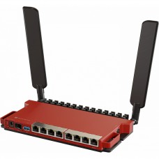 Маршрутизатор Mikrotik L009UiGS-2HaxD-IN, WiFi6 2.4GHz 802.11b/g/n/ax, 800MHz CPU, 512MB RAM, 8x1G E