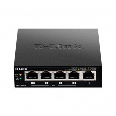 Комутатор D-Link DGS-1005P 5xGE (4xPoE, 1xUplink), 60W