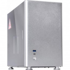 Корпус QUBE A4 Silver (QBA4I_WSNU3), 273x169x340, mini-ITX, 1x3.5", 2x2.5", USB3.0 + USB3.1 Type С