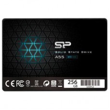 SSD диск Silicon Power Ace A55 (2,5", 256Gb, SATA III, 550Mb/s, 450Mb/s, 3D TLC)