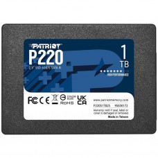 SSD диск Patriot P220 (2.5", 1Tb, SATA III, 550Mb/s, 500Mb/s, TLC)