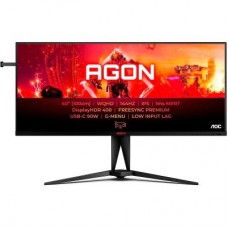 TFT 40` AOC AGON AG405UXC, WQHD, IPS, 144Гц, 1ms, 2xHDMI, DP, USB-C, USB-hub, HAS, чорний з червоним