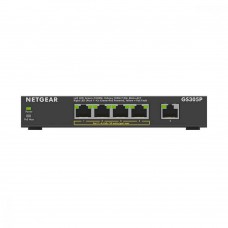 Комутатор NETGEAR GS305P 5xGE (4xPoE), 63Вт, Некерований