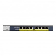 Комутатор NETGEAR GS108PP 8xGE PoE, 123Вт, Некерований