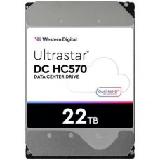 Запам`ятовувальний пристрій на жорстких дисках HDD SATA 22TB 7200RPM 6GB/S 512MB DC HC570 0F48155 WD