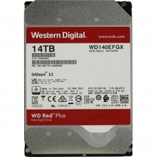 Накопитель HDD SATA 14.0TB WD Red Plus 7200rpm 512MB (WD140EFGX)