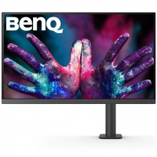 TFT 27` BenQ PD2705UA, IPS, 4K UHD, 99% sRGB, HDMI, DP, USB-C, USB-hub, HAS, колонки, темно-сірий