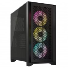 Корпус Corsair iCUE 4000D RGB AirFlow Tempered Glass Black (CC-9011240-WW) без БП