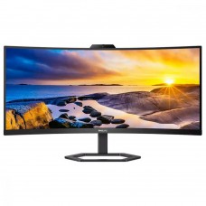 TFT 34` Philips 34E1C5600HE, WQHD, VA, sRGB 123,24%, 100Гц, 1мс, HDMI, DP, USB-C, webcam, HAS, кол