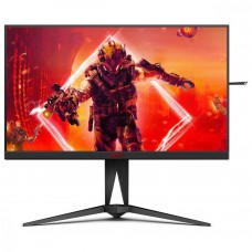 TFT 27` AOC AGON AG275QZ/EU, QHD, IPS, 270Гц, 0,5мс, 2x HDMI, 2x DP, USB-hub, HAS, Pivot, чорно-черв