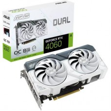 Видеокарта GF RTX 4060 8GB GDDR6 Dual OC White Asus (DUAL-RTX4060-O8G-WHITE)