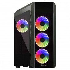 Корпус Chieftec SCORPION III GL-03B-OP 4x120mm A-RGB, ATX, без БЖ, Black