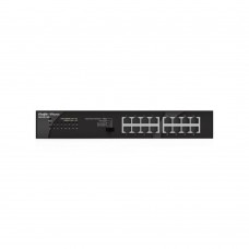 Коммутатор Ruijie Reyee RG-ES116G (16xGE, CCTV, ext. data link 250m, Port Isolation, rack mount, мет