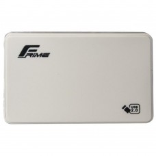 Внешний карман Frime SATA HDD/SSD 2.5", USB 2.0, Plastic White (FHE11.25U20)
