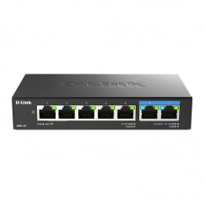 Комутатор D-Link DMS-107/E 2x2.5GE, 5xGE, Некерований