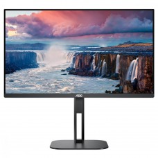 TFT 27` AOC Q27V5C/BK, QHD, IPS, 75Гц, 1 мс, HDMI, DP, USB-C, USB-hub, HAS, Pivot, колонки, чорний