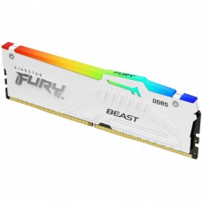 Пам`ять ПК Kingston DDR5 32GB 5200 FURY Beast RGB EXPO Білий