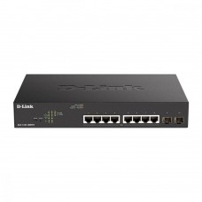 Комутатор D-Link DGS-1100-10MPV2 8xGE PoE 2xSFP, 130Вт, EasySmart