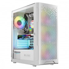 Корпус LogicConcept ARAMIS MESH+GLASS ARGB fans 4x120mm WHITE без БЖ ATX