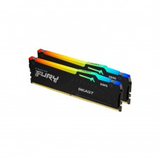 Пам`ять ПК Kingston DDR5 64GB KIT (32GBx2) 5600 FURY Beast RGB