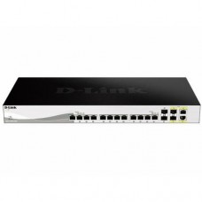 Комутатор D-Link DXS-1210-16TC 12x10GE, 2xSFP+, 2xSFP+/10GE Smart