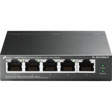 Комутатор TP-LINK TL-SG1005LP 5xGE (4xPoE), 40Вт, Некерований