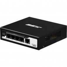 Комутатор 2E PowerLink SP401F 5xFE (4xPoE, 1xUplink), 55Вт, Некерований