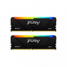 Модуль памяти Kingston Fury Beast RGB Black DDR4-3200 32GB (2x16GB) CL16-20-20 1.35V XMP