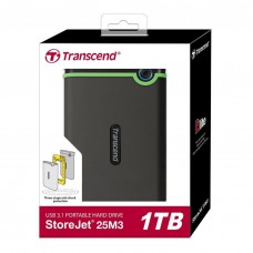 Внешний жесткий диск 2.5` USB 1.0TB Transcend StoreJet 25M3 Iron Gray Slim (TS1TSJ25M3S)