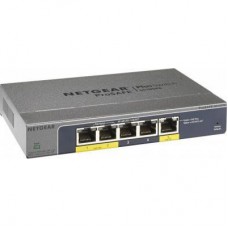 Комутатор NETGEAR GS105PE 5xGE (2xPoE PSE, 1xPoE PD), 19Вт, WebSmart