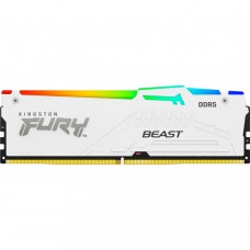 Пам`ять ПК Kingston DDR5 32GB 6000 FURY Beast RGB XMP Білий