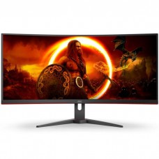 TFT 34` AOC CU34G2XE, WQHD, VA, 144Гц, 1мс, вигнутий, DP, HDMI, колонки, чорний з червоним