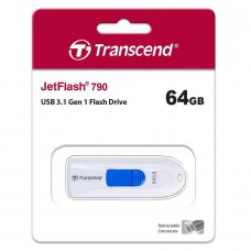 Накопичувач Transcend 64GB USB 3.1 Type-A JetFlash 790 Білий