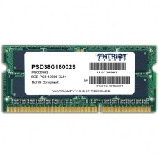 Модуль памяти SO-DIMM 8GB/1600 DDR3 1.5В Patriot Signature Line (PSD38G16002S)