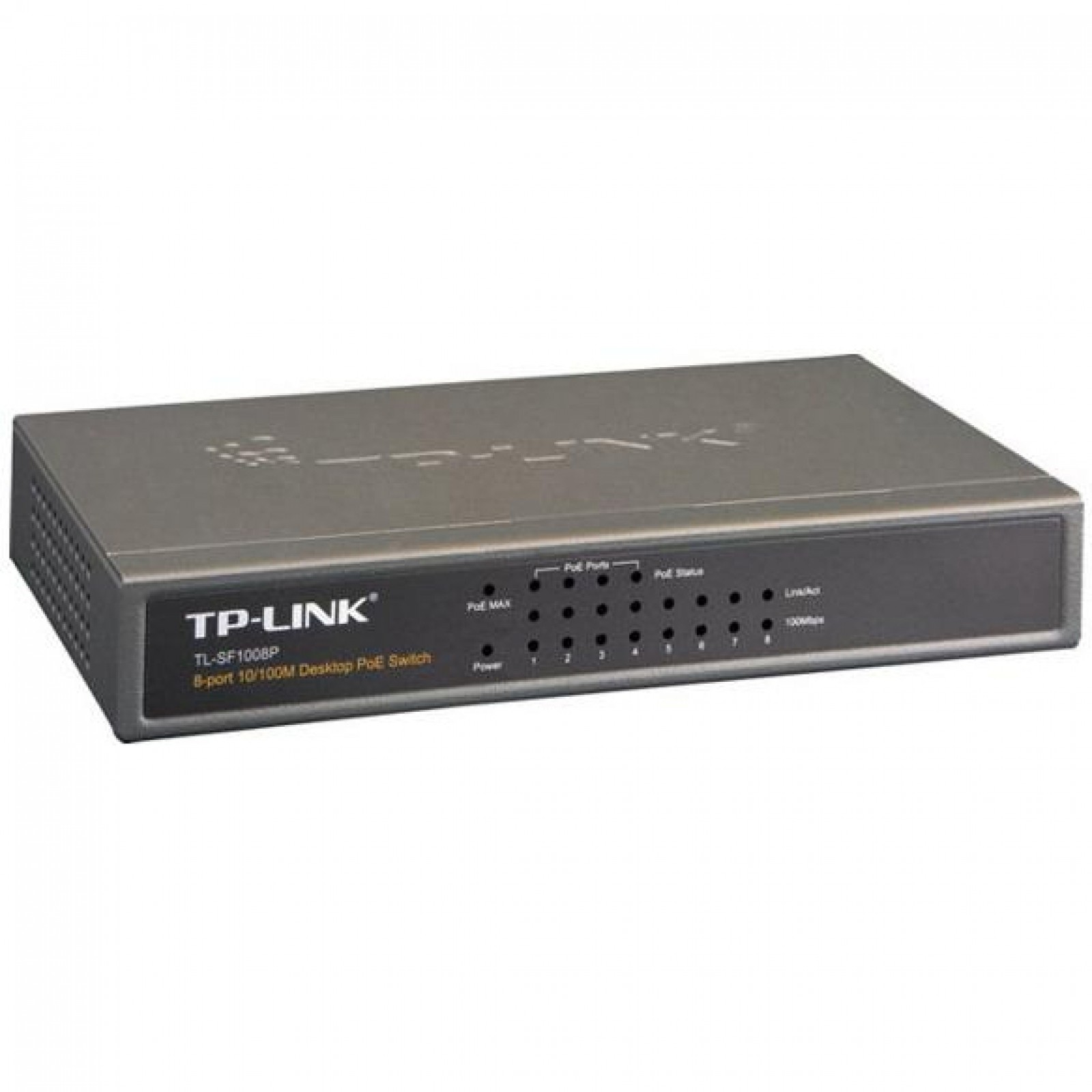 Коммутатор PoE 8 port 100Mbit TP-Link TL-SG1008P (8xFE/PoE 65W, неуправляемый, металический)