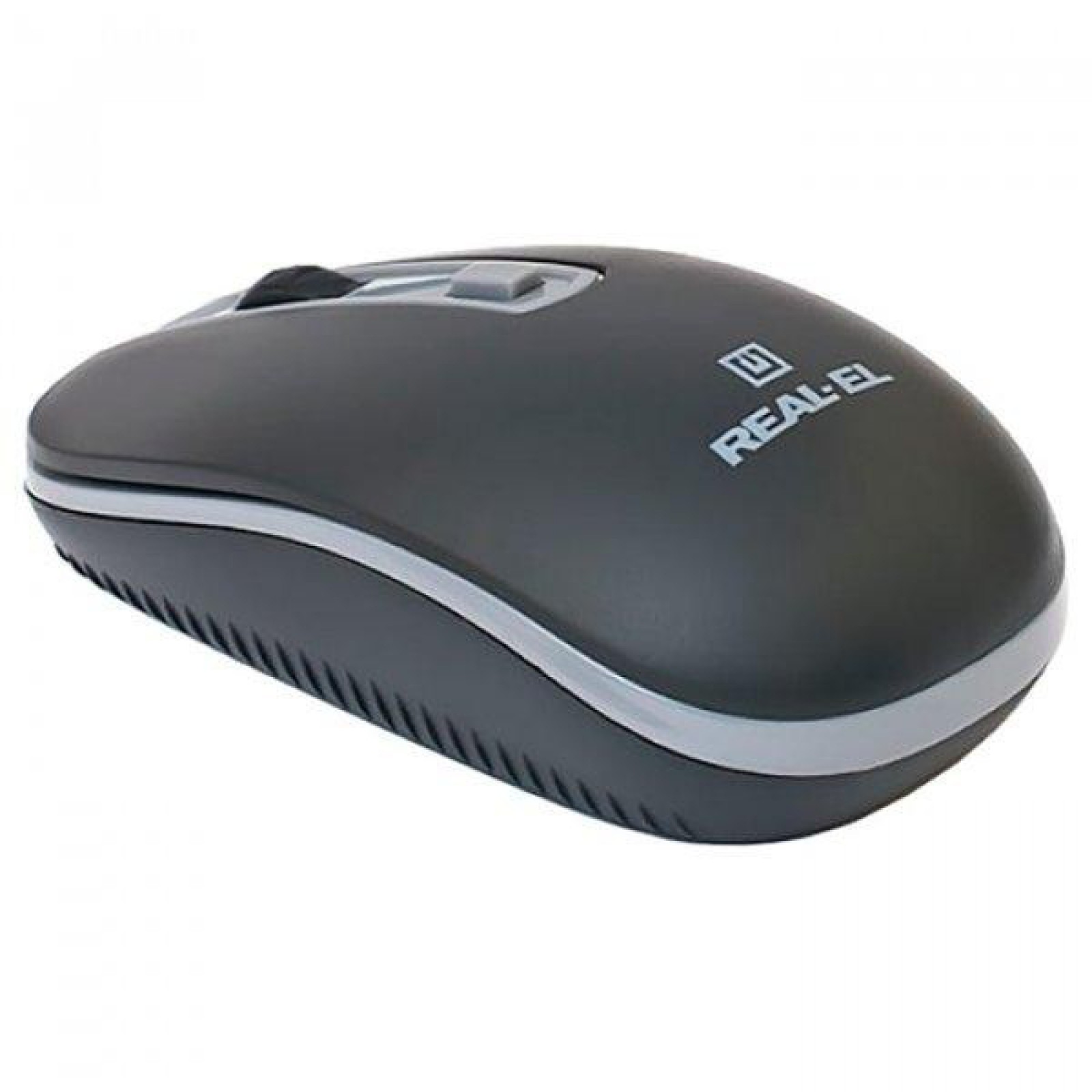 Мишка REAL-EL RM-303 black-grey