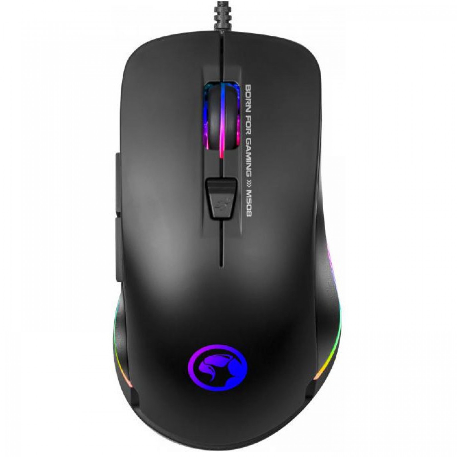 Мишка Marvo M508 Multi-LED USB Black (M508)