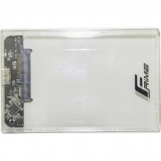 Внешний карман Frime SATA HDD/SSD 2.5", USB 3.0, Plastic, Clear (FHE80.25U30)