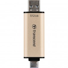 USB флеш накопичувач Transcend 512GB JetFlash 930C Gold-Black USB 3.2/Type-C (TS512GJF930C)