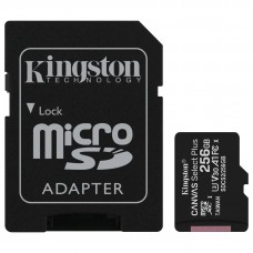 Карта памяти MicroSDXC 256GB UHS-I/U3 Class 10 Kingston Canvas Select Plus R100/W85MB/s + SD-адаптер