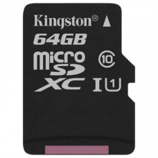 Карта памяти MicroSDXC  64GB UHS-I Class 10 Kingston Canvas Select Plus R100MB/s (SDCS2/64GBSP)