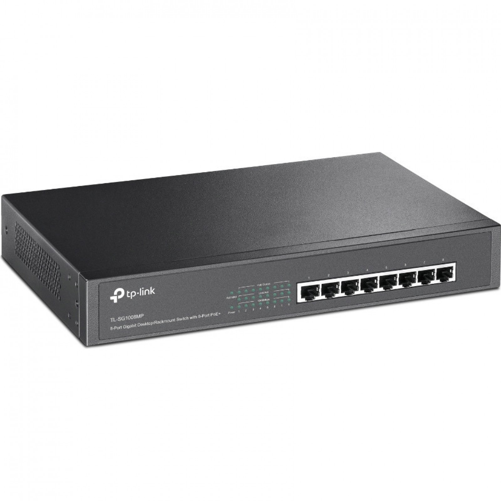 Комутатор TP-LINK TL-SG1008MP 8xGE (8xPoE), 126Вт, Некерований