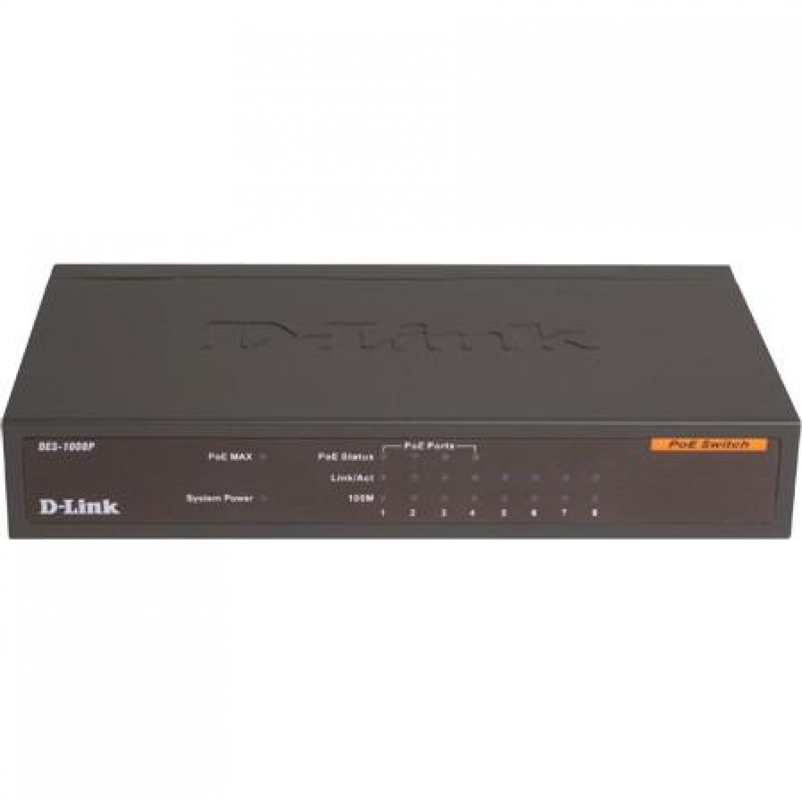 Комутатор D-Link DGS-1008P, 8xGE (4xGE PoE, 4xGE), 68W